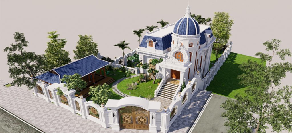 biệt thự tân cổ điển 2 tầng