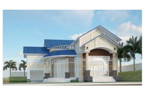 Mẫu biệt thự vườn 1 tầng 3 phòng ngủ ở long thành đồng nai