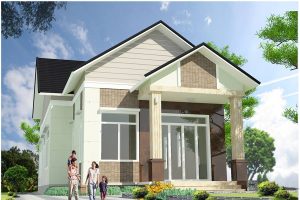 Mẫu nhà cấp 4 mái thái đẹp 3 phòng ngủ ở Vĩnh Cữu Đồng Nai