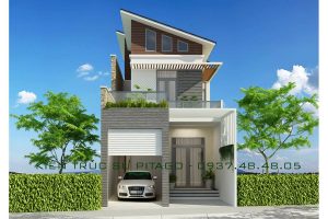 nhà mặt tiền 6m 2 tầng