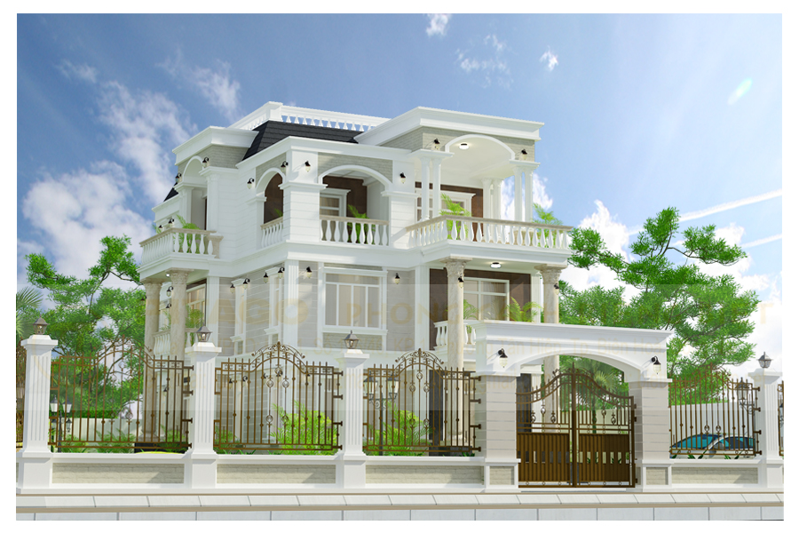 Thiết kế Dinh thự, biệt thự đẹp, đẳng cấp  tại  Biên Hòa