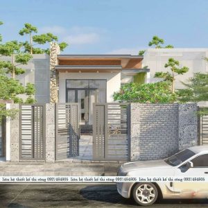Mẫu nhà cấp bốn mái bằng