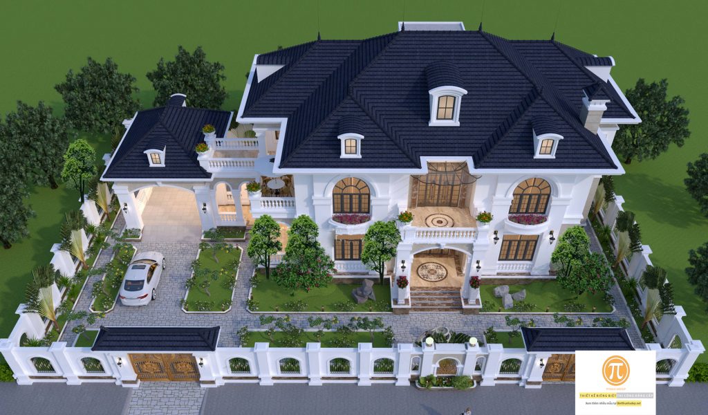 Thiết kế nhà biệt thự sân vườn đẹp ở Đồng Nai
