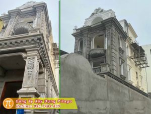 Các hình ảnh công trình biệt thự đang xây dựng
