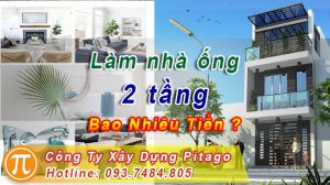 Làm nhà ống 2 tầng bao nhiêu tiền