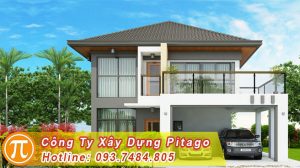 mẫu nhà ống có gara ô tô