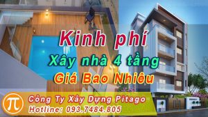 xây nhà 4 tầng giá bao nhiêu