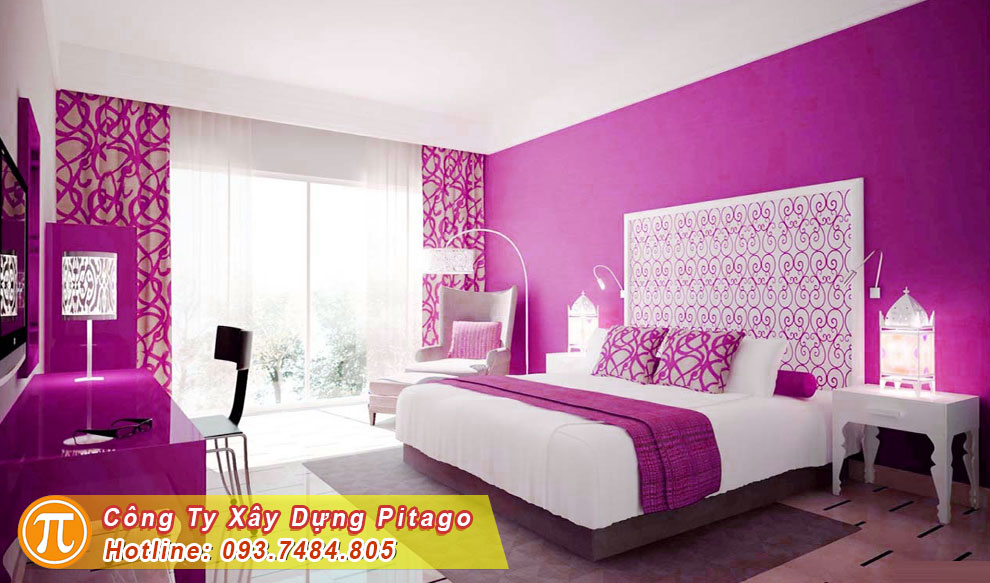 Những mẫu sơn phòng ngủ màu hồng hot trend 2023  1FIX