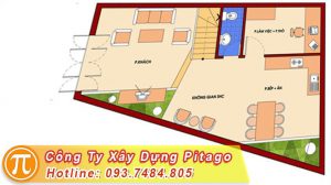 Thiết kế nhà mặt tiền bị xéo